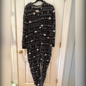 🌿 Fleece Front Zip Hooded Jumpsuit